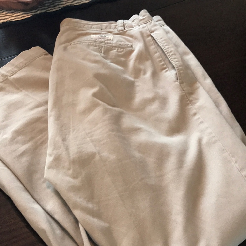 Polo pleated khakis